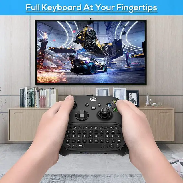 Alt view image 7 of 7 - Controller Keyboard for Xbox Series X/Series S/One/S/ Controller, MENEEA Mini Game Chatpad Keypad with Audio/3.5mm Headset Jack & 2.4Ghz Receiver Accessories for for Xbox Series X/S Game Controller