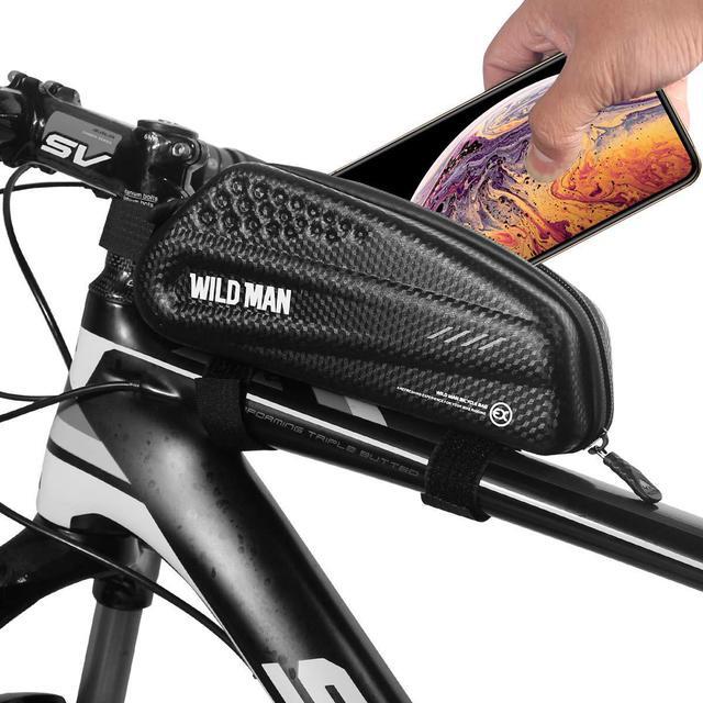 Alt view image 3 of 7 - BONAEVER Bike Phone Holder Bag Bike Accessories Bag for Mountain Road Commute Electric Trek Bike for Android/iPhone Cellphones up tp 6.5
