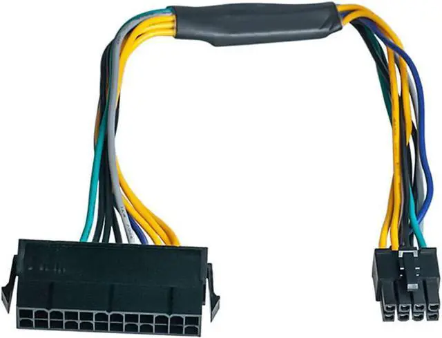 Alt view image 4 of 5 - BONAEVER Main Power 24 pin to 8 pin ATX Power Supply Adapter Cable for DELL Optiplex 3020 7020 9020 Precision T1700