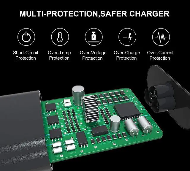 Alt view image 5 of 6 - BONAEVER Type C USB C Laptop Charger 65W 45W for Dell XPS 12 9250 13 9350 9360 9365 9370 9380 Latitude 7370 7275 7280 7480 5480 5290 7490 5175 5285 LA65NM170 2YKOF LA45NM150 0HDCY5 5290-2in1 7390-2in1