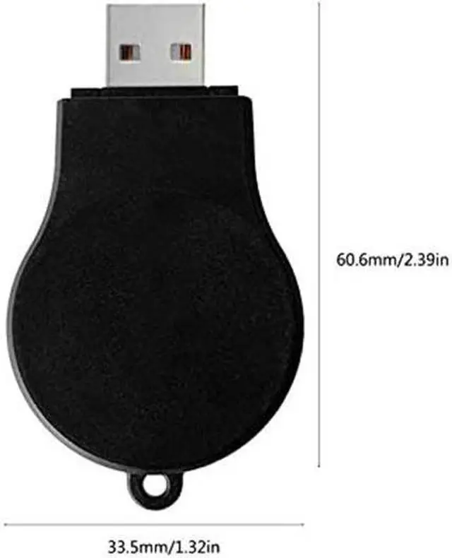 Alt view image 7 of 7 - BONAEVER Portable Samsung Galaxy Watch 4 / Watch 3 Charger USB Travel Cordless Wireless Charger Keychain for Samsung Galaxy Watch4 Classic Watch3 Active & Active 2 Accessories