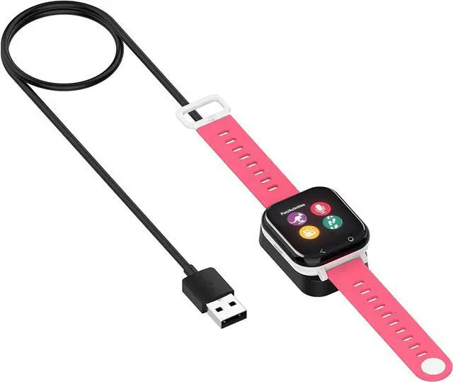 Alt view image 5 of 5 - BONAEVER 2 Pack Charger for Gizmo Watch Replacement Charging Dock Cradle for Gizmowatch 1 & 2 Kids Smart Watch Black