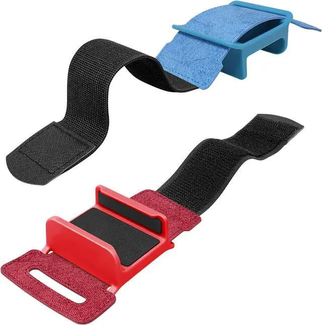 Alt view image 5 of 7 - BONAEVER Upgraded Wri Stand B s Compatible with Ju Stand Dance 2022 2021 2020 Switch Adjustable Ela Standic Dance Straps Compatible with Switch & Switch OLED Controllers 2 Pack for Kids Adults Blue