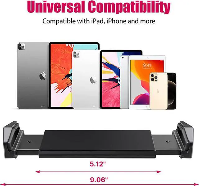 Alt view image 6 of 7 - BONAEVER Stand andolder Desktop Phone Mount Stand with 2 Adjustable Arm 360° Rotates Holder Universal Foldable Multi Angle Compatible with iPad iPhone More
