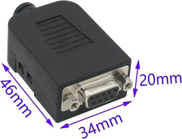 Alt view image 4 of 6 - BONAEVER DB9 Breakout Connector to Wiring Terminal RS232 D-SUB Male Serial Adapters Port Breakout Board Solder-Free Module with case