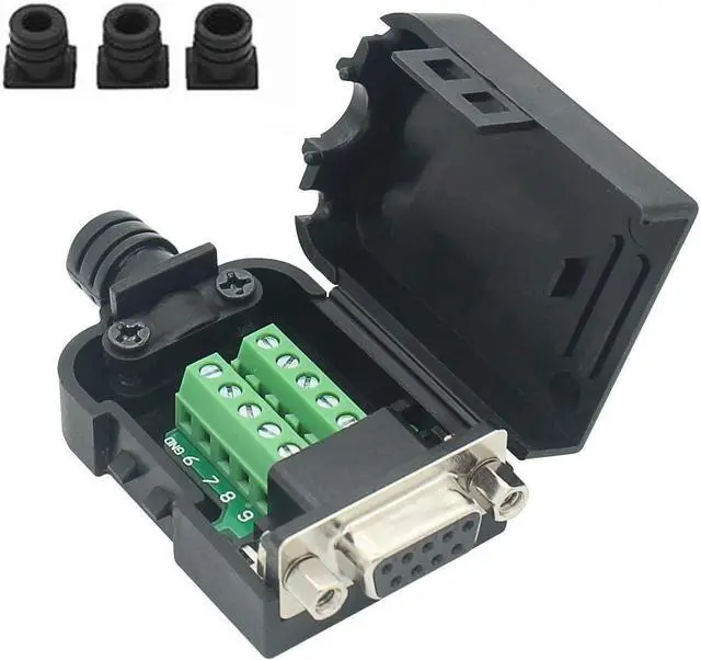 Main image of BONAEVER Connector DB9 RS232 D-SUB Serial Adapters (Female Adapter + Nut)