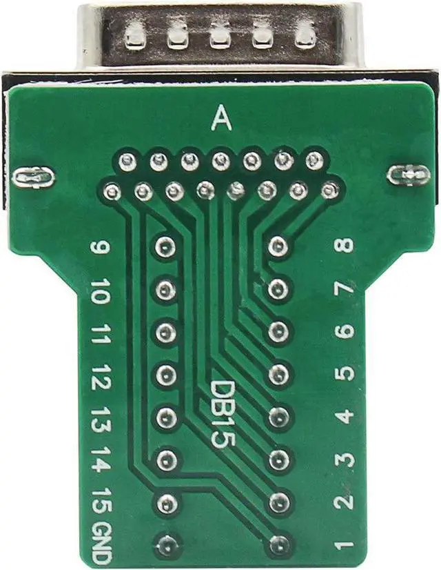 Alt view image 3 of 7 - BONAEVER DB15 Breakout Connector Female Adapter 15-pin Port Adapter to Terminal Connector Signal Module with case(Female Connectorwith Nut)