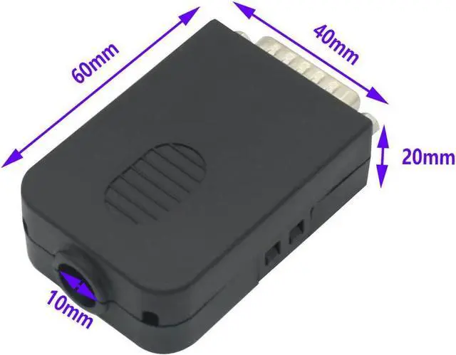 Alt view image 5 of 7 - BONAEVER DB15 Breakout Connector Female Adapter 15-pin Port Adapter to Terminal Connector Signal Module with case(Female Connectorwith Nut)