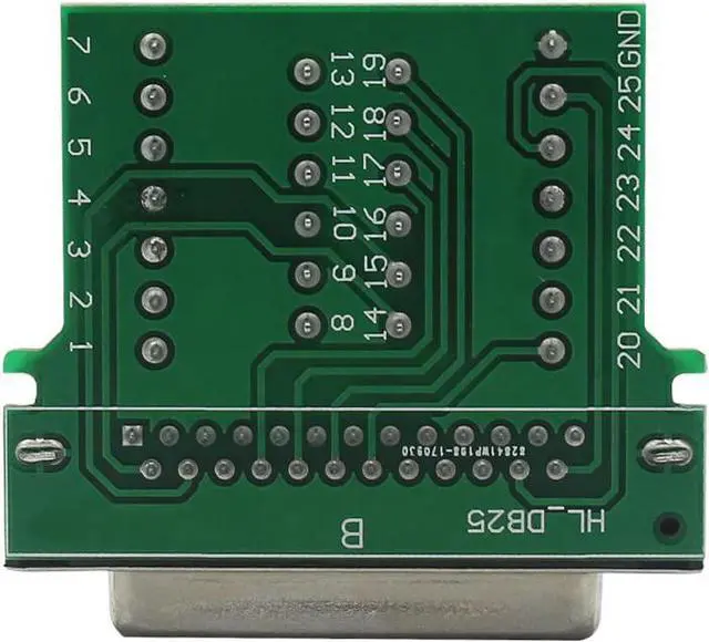 Alt view image 4 of 7 - BONAEVER DB25 Breakout Board Solder-Free Female Adapter 25-pin Port Adapter to Terminal Connector Signal Module Long Bolts Nuts with case