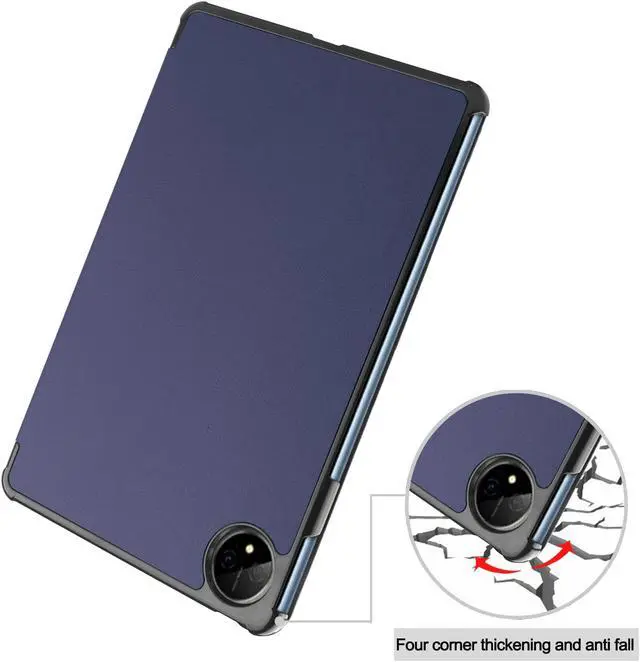 Alt view image 6 of 7 - BONAEVER Huawei MatePad Pro 11 inch 2022 Case Slim Stand andard Back Shell Protective Smart Cover with Universal Stylus Pen Blue