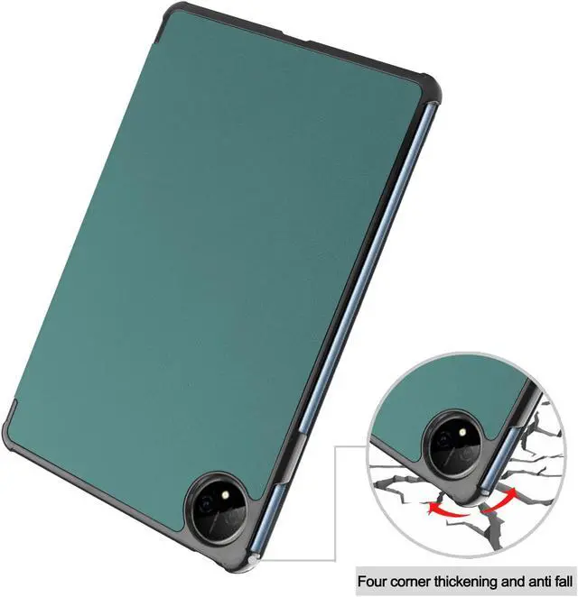 Alt view image 6 of 7 - BONAEVER Huawei MatePad Pro 11 inch 2022 Case Slim Stand andard Back Shell Protective Smart Cover with Universal Stylus Pen Dark Green