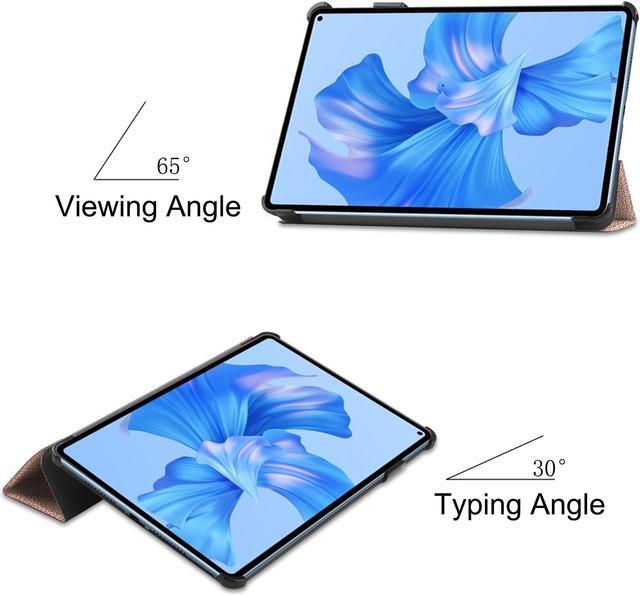 Alt view image 4 of 7 - BONAEVER Huawei MatePad Pro 11 inch 2022 Case Slim Stand andard Back Shell Protective Smart Cover with Universal Stylus Pen Rose Gold