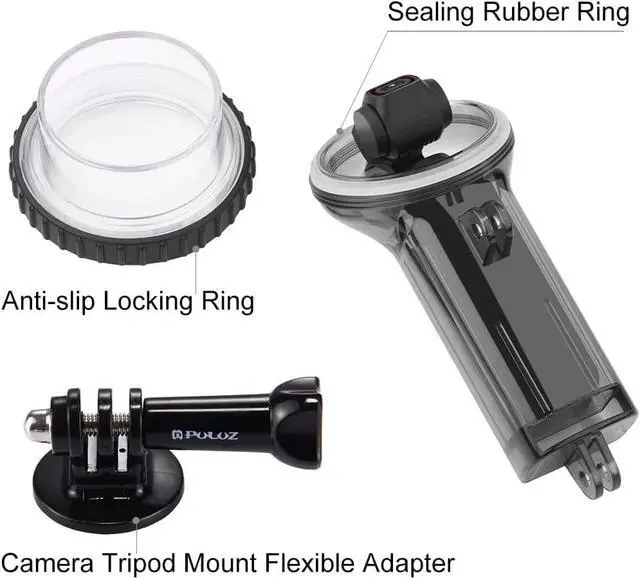 Alt view image 3 of 7 - BONAEVER Waterproof Housing Case for DJI Osmo Pocket 2 60m Deep Diving Protective Housing Shell for Underwater Photography