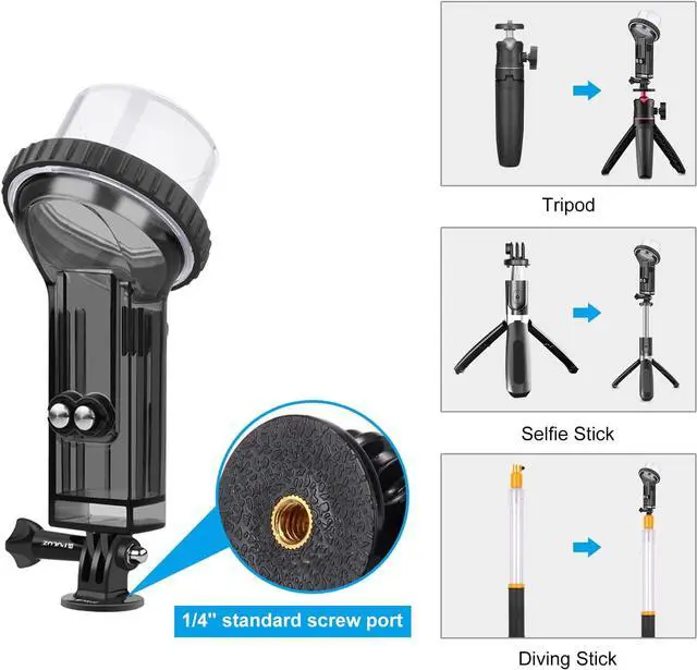 Alt view image 2 of 7 - BONAEVER Waterproof Housing Case for DJI Osmo Pocket 2 60m Deep Diving Protective Housing Shell for Underwater Photography