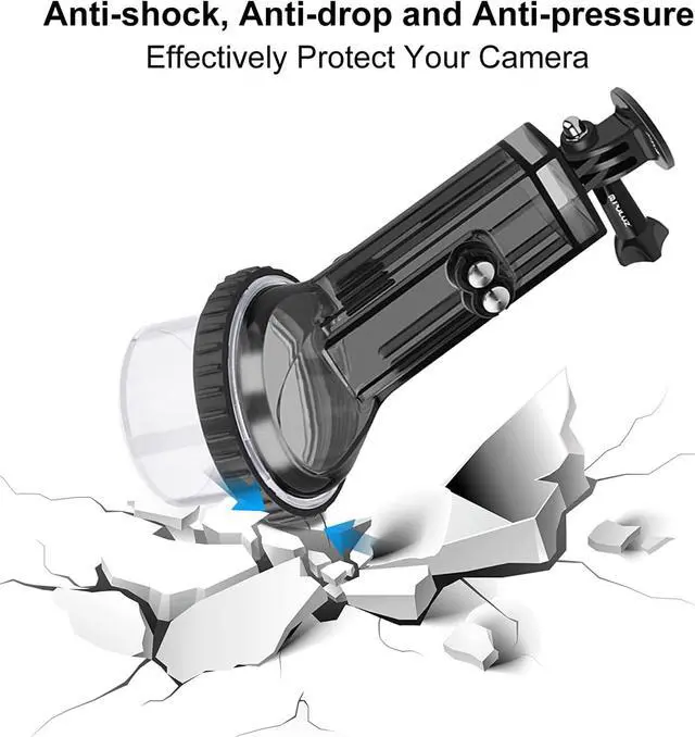 Alt view image 5 of 7 - BONAEVER Waterproof Housing Case for DJI Osmo Pocket 2 60m Deep Diving Protective Housing Shell for Underwater Photography