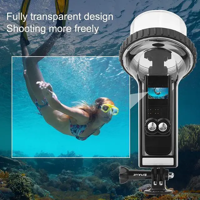Alt view image 6 of 7 - BONAEVER Waterproof Housing Case for DJI Osmo Pocket 2 60m Deep Diving Protective Housing Shell for Underwater Photography