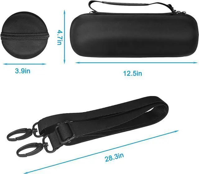 Alt view image 6 of 6 - BONAEVER Hard Box for JBL Charge 5 CaseWaterproof Travel Protective Carrying Case Storage Charge 5 Bluetooth Speaker Cables