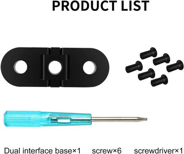 Alt view image 6 of 6 - BONAEVER Replacement Adapter Mount with 1/4 Tripod Connector Port for GoPro Max Hero 10 Hero 9 Hero 8 Black Dual Interface for Standraightly Mounting for Go Pro Selfie Standick Tripod Accessories