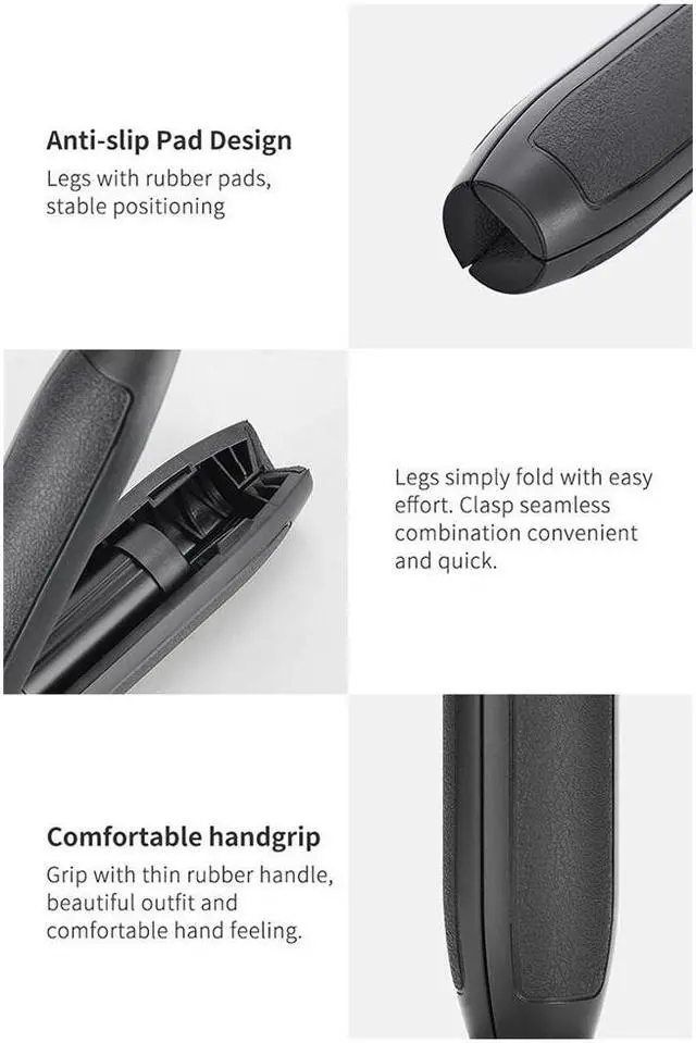 Alt view image 3 of 7 - BONAEVER Extension Grip Tripod Vlog for Action Camera GoPro HERO 9 / 8 / 7 MAX Brica DJI OSMO