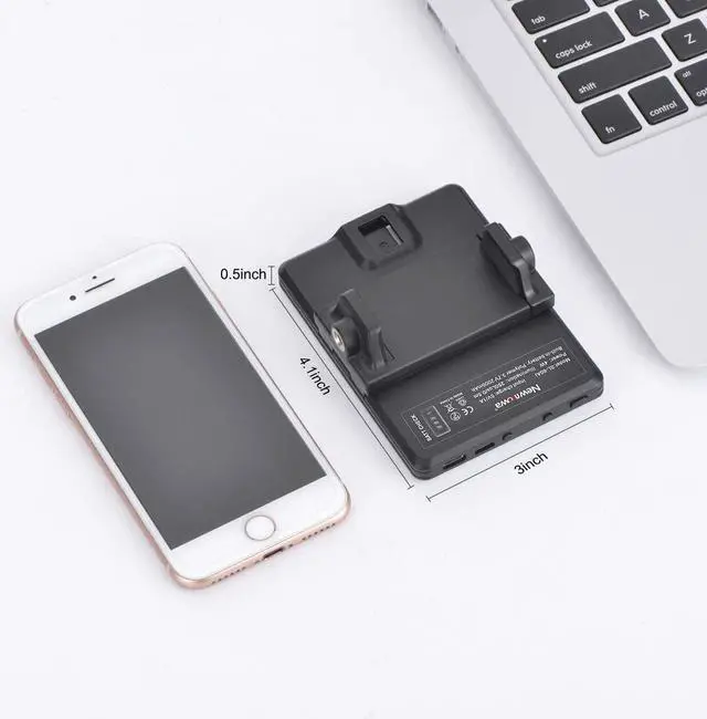 Alt view image 5 of 7 - BONAEVER 60 LED High Power Rechargeable Clip Fill Video Light with Front & Back Clip Adju Standed 3 Light Modes for Phone iPhone Android iPad Laptop for Makeup Selfie Vlog Video Conference