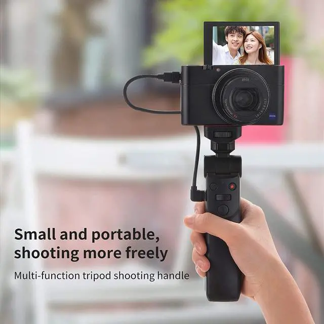 Alt view image 5 of 7 - BONAEVER Mini Shooting Grip vlog Camera Grip for Sony Vlogger Grip for Sony ZV1 RX100 VII RX100M2 RX100M3 RX100M4 RX100M5 RX100M7 A6000 a6100 a6300 A6400 A6500 A6600