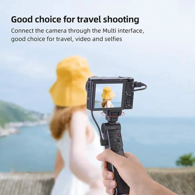 Alt view image 6 of 7 - BONAEVER Mini Shooting Grip vlog Camera Grip for Sony Vlogger Grip for Sony ZV1 RX100 VII RX100M2 RX100M3 RX100M4 RX100M5 RX100M7 A6000 a6100 a6300 A6400 A6500 A6600
