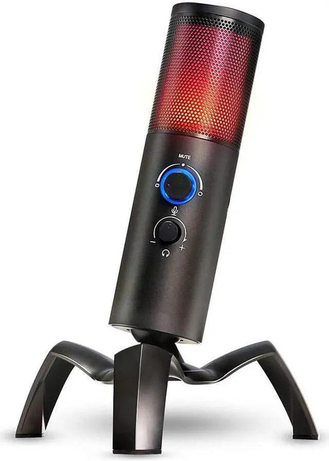Main image of BONAEVER RGB USB Gaming Condenser Microphone for Computer PS4 MAC Colorful Dynamic Lights studio Recording Vocals Device Voice