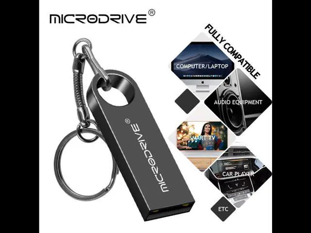 Alt view image 7 of 7 - BONAEVER Mini USB Flash Drive Microdrive 32GB Data Traveler USB 2.0 Flash Drive Speed Up to 100MB/s Metal Memory Standick Black 32GB
