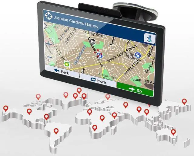 Alt view image 4 of 7 - BONAEVER GPS Navigation for Car 7 inch Touch Screen Car GPS 8GB HD Navigator for Car Truck HGV LGV Lorry Black Lifetime map Free Update