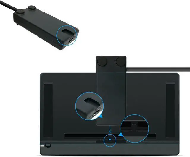 Alt view image 5 of 6 - BONAEVER Extender Cable Replacement for Nintendo Switch / Switch OLED Dock Support 10 Gbps Data Transfer Rate - 3.28 feet
