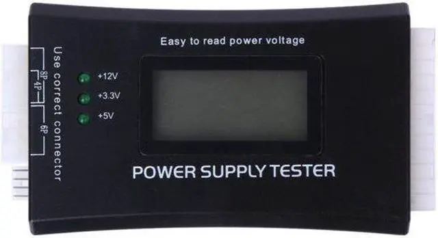 Alt view image 3 of 7 - BONAEVER Digital LCD Power Supply Tester for ATX 20 Pin & 24 Pin Computer Power Connector CPU P4/EPS 8Pin/PCIe 6-Pin/Molex 4 Pin/Floppy SP4/SATA HDD Power Interface PC Tools1.8'' LCD Screen