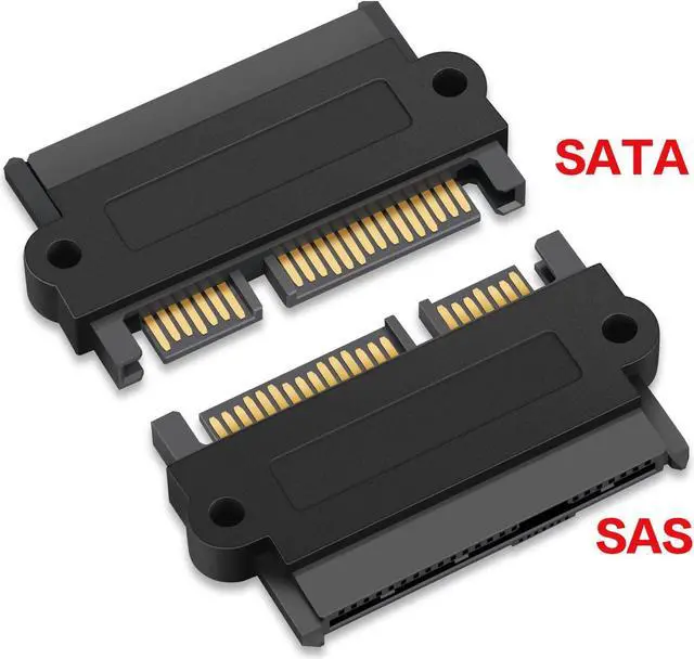 Alt view image 2 of 6 - BONAEVER SFF-8482 SAS to SATA 22 Pin (7+15 Pin) Computer Cable Connector Hard Disk Drive Raid Adapter with 15 Pin Power Port