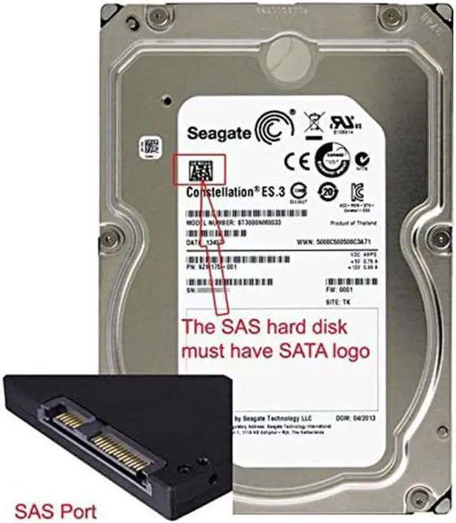 Alt view image 5 of 6 - BONAEVER SFF-8482 SAS to SATA 22 Pin (7+15 Pin) Computer Cable Connector Hard Disk Drive Raid Adapter with 15 Pin Power Port