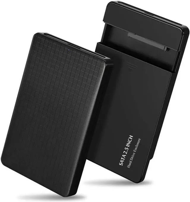 Alt view image 2 of 7 - BONAEVER 2.5 Inch Hard Drive Case USB 3.0 External Hard Drive Enclosure Enclosure SATA I II III HDD SSD 9.5mm 7mm [UASP Support] Tool Free Black