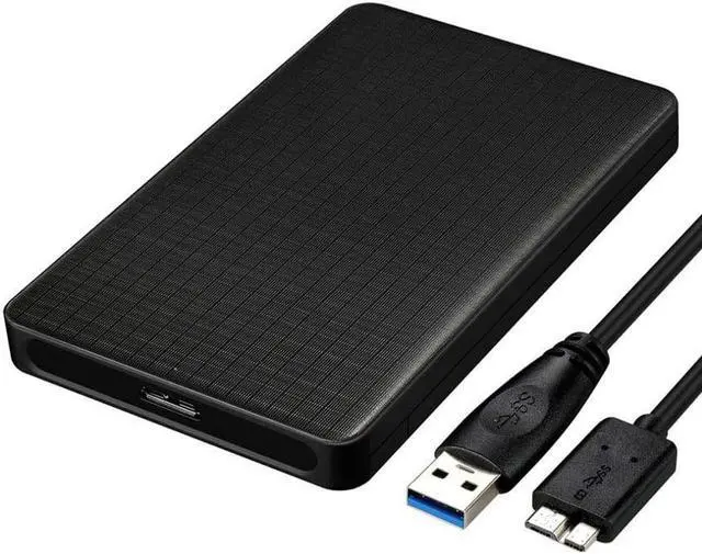 Main image of BONAEVER 2.5 Inch Hard Drive Case USB 3.0 External Hard Drive Enclosure Enclosure SATA I II III HDD SSD 9.5mm 7mm [UASP Support] Tool Free Black