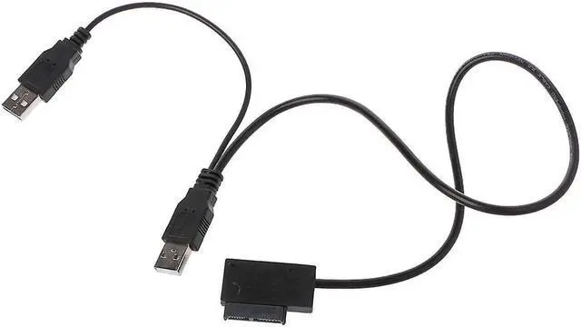 Alt view image 5 of 5 - BONAEVER Usb 2.0 Type A To 13 pin( 7+6) Sata Adapter Cable External Power For Cd-rom Dvd-rom