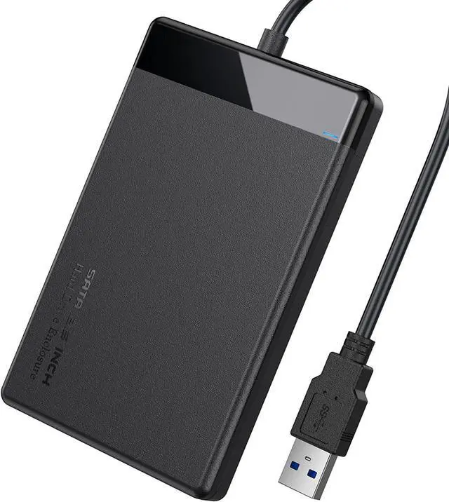 Main image of BONAEVER 2.5-Inch SATA to USB 3.0 Tool-free External Hard Drive Enclosure USB 3.0 5Gbps Support UASP Compatible with 9.5mm & 7mm 2.5" SATA I/II/III HDD SSD Laptop MacBook