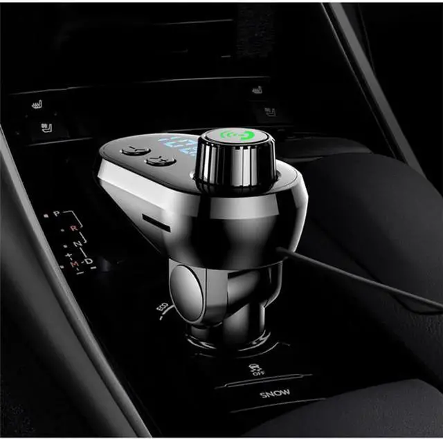 Alt view image 6 of 6 - BONAEVER 3.1A Car Charger Built-in 3 USB Ports Charging Data Cable Bluetooth 5.0 FM Transmitter Wireless H sfree Auto Audio Receiver MP3 Player Fast Charger