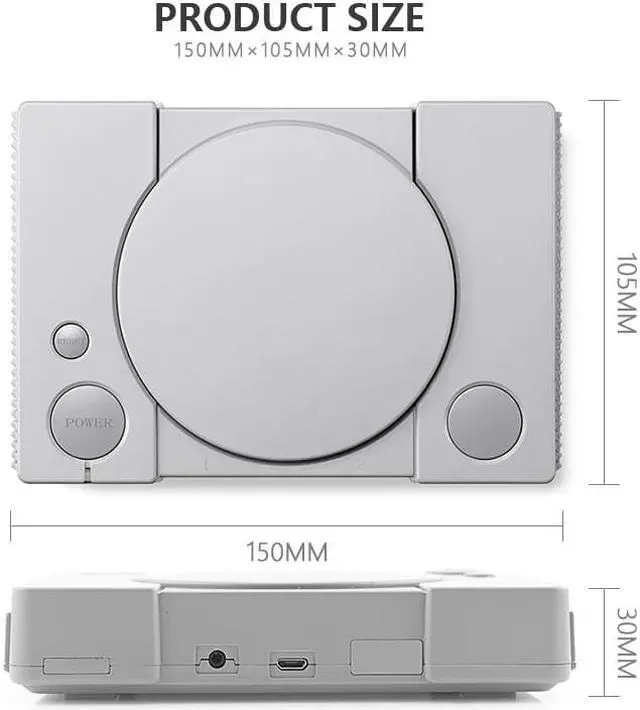 Alt view image 3 of 7 - BONAEVER Mini Hand Held Retro Video Game Console 8 Bit Portable Dual Players AV Output Family TV Video Game 620 Games For PS1 FC