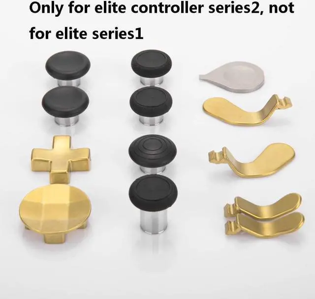 Alt view image 6 of 7 - BONAEVER Elite Series 2 Controller Accessories Metal Thumb Sticks Replacement Parts for Xbox One Elite Series 2 Controller Model 1797 Mod Swap Joy Sticks Paddles D-Pads Adju Standment Tool
