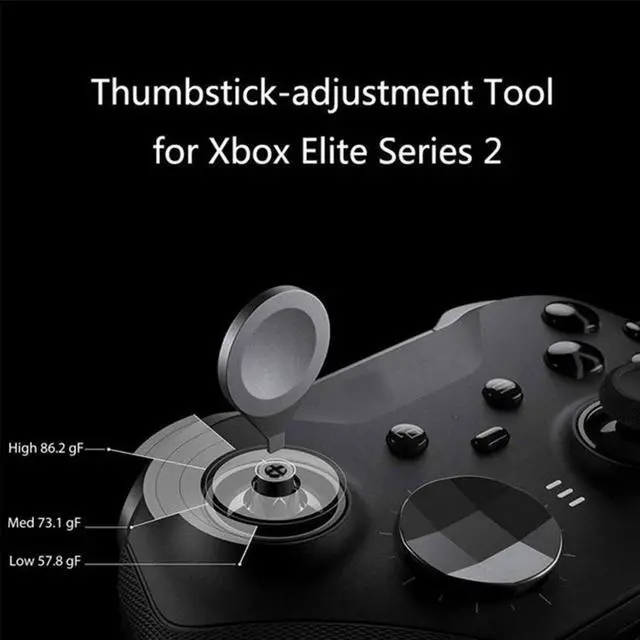 Alt view image 2 of 6 - BONAEVER Elite Series 2 Controller Accessories Metal Thumb Sticks Replacement Parts for Xbox One Elite Series 2 Controller Model 1797 Mod Swap Joy Sticks Paddles D-Pads Adju Standment Tool
