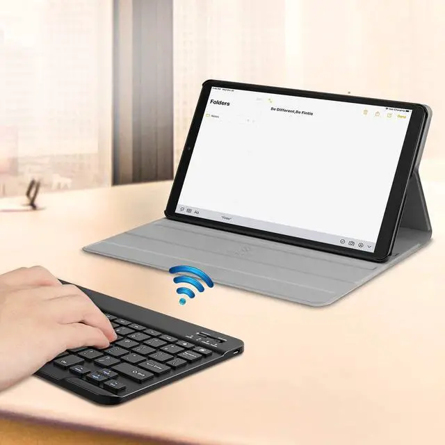 Alt view image 6 of 7 - BONAEVER Keyboard Case for Samsung Galaxy Tab S5e 10.5 inch 2019 Model SM-T720/T725/T727 Slim Stand Cover with Wireless Bluetooth Keyboard Blue