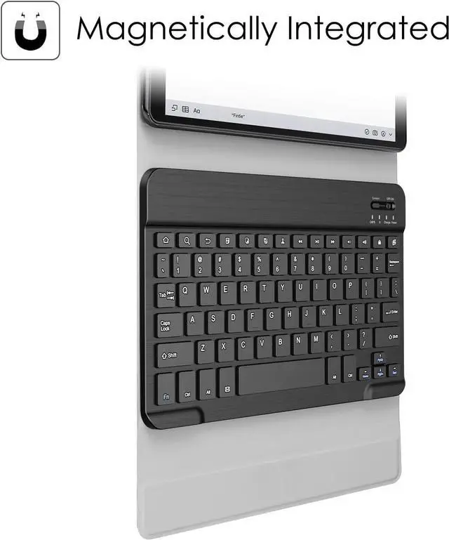 Alt view image 5 of 7 - BONAEVER Keyboard Case for Samsung Galaxy Tab S5e 10.5 inch 2019 Model SM-T720/T725/T727 Slim Stand Cover with Wireless Bluetooth Keyboard Blue