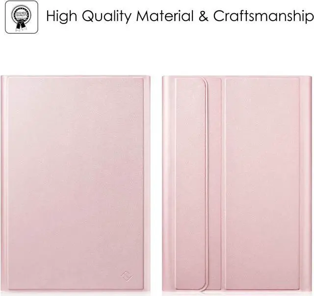Alt view image 5 of 7 - BONAEVER Keyboard Case for Samsung Galaxy Tab S5e 10.5 inch 2019 Model SM-T720/T725/T727 Slim Stand Cover with Wireless Bluetooth Keyboard Rose Gold