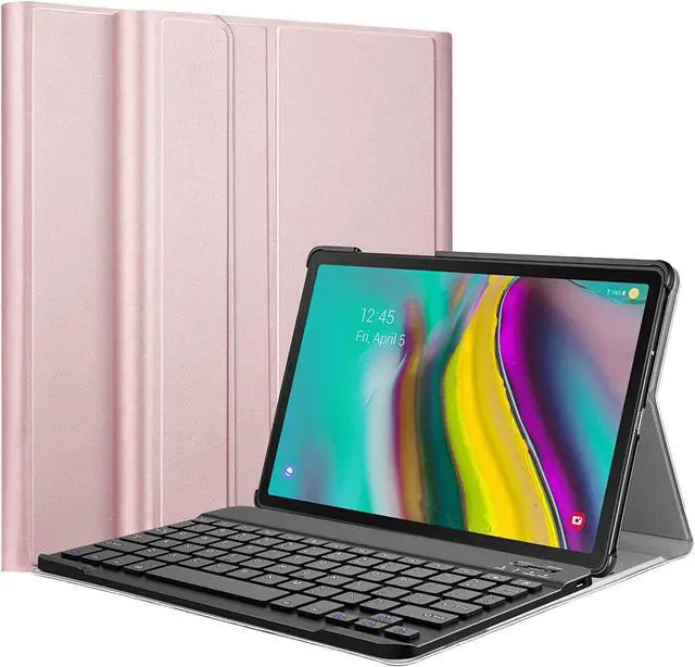 Main image of BONAEVER Keyboard Case for Samsung Galaxy Tab S5e 10.5 inch 2019 Model SM-T720/T725/T727 Slim Stand Cover with Wireless Bluetooth Keyboard Rose Gold
