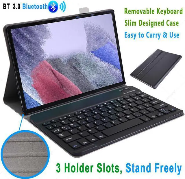 Alt view image 2 of 7 - BONAEVER Keyboard Case for Samsung Galaxy Tab S6 10.5 2019 (Model SM-T860/T865/T867) Soft TPU Back Cover with Pencil Holder Wireless Bluetooth Keyboard