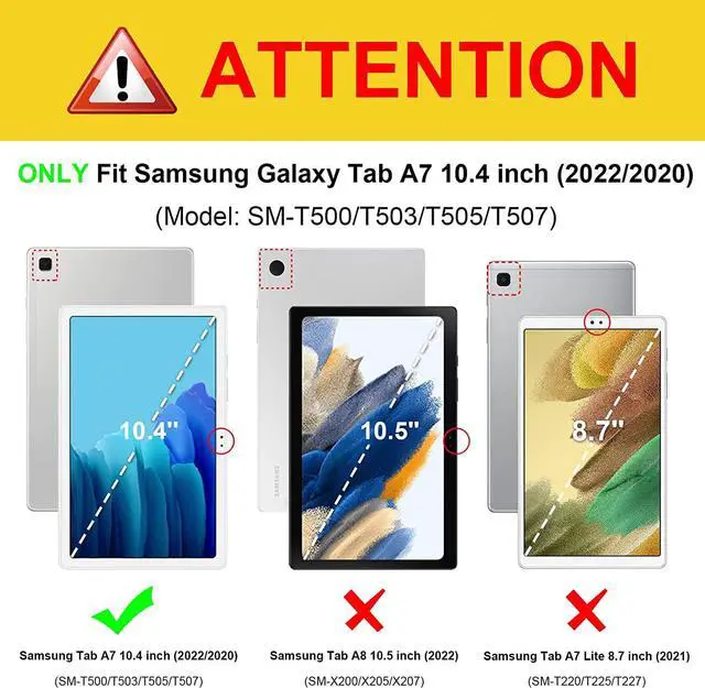Alt view image 2 of 2 - BONAEVER Touchpad Keyboard Case for Samsung Galaxy Tab A7 10.4 inch 2022/2020 (Model SM-T500/T503/T505/T507) Wireless Keyboard with Trackpad Blue