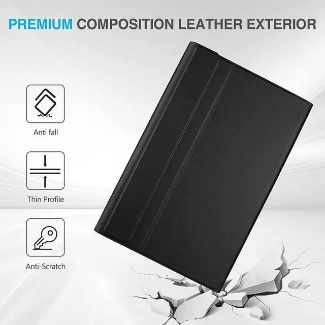 Alt view image 6 of 7 - BONAEVER Keyboard Case for Samsung Galaxy Tab A8 10.5 Inch 2022 SM-X200 X205 X207 Wireless Keyboard Cover with Pencil Holder