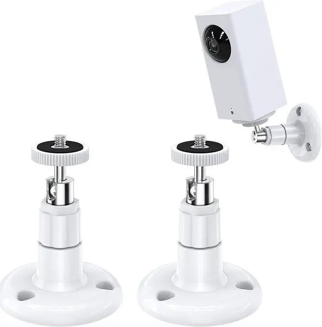 Main image of BONAEVER Wall Mount Compatible with Wyze Cam Pan & Wyze Cam Pan V2 & Wyze Cam V3 Adjustable Indoor Outdoor Mount for WyzeCam Pan/WyzeCam Outdoor/WyzeCam V3 or Other Cam with Same Interface 2 Pack