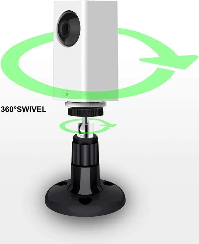 Alt view image 5 of 7 - BONAEVER Wall Mount Compatible with Wyze Cam Pan & Wyze Cam Pan V2 & Wyze Cam V3 Adjustable Indoor Outdoor Mount for WyzeCam Pan/WyzeCam Outdoor/WyzeCam V3 or Other Cam with Same Interface 2 Pack